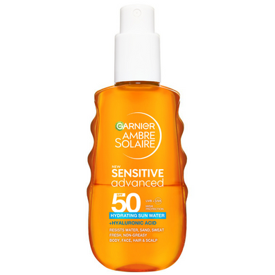 Garnier Ambre Solaire Sensitive Advanced Hydrating Sun Protection Water SPF50 150ml