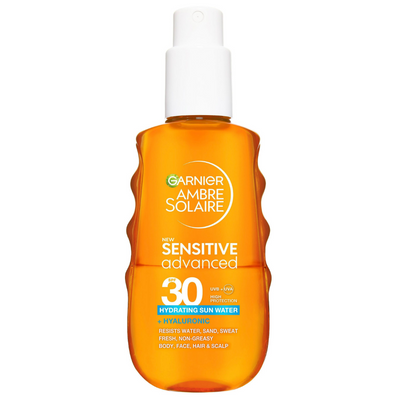 Garnier Ambre Solaire Sensitive Advanced Hydrating Sun Protection Water SPF30 150ml