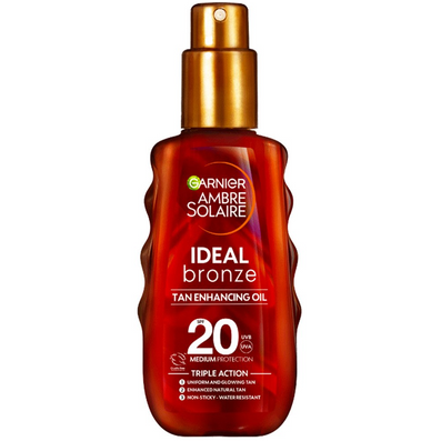 Garnier Ambre Solaire Ideal Bronze Tan Enhancing Protection Oil SPF20 150ml