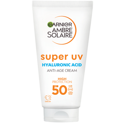 Garnier Ambre Solaire Super UV Hyaluronic Acid Anti-Age Sun Protection Cream SPF50+ 50ml