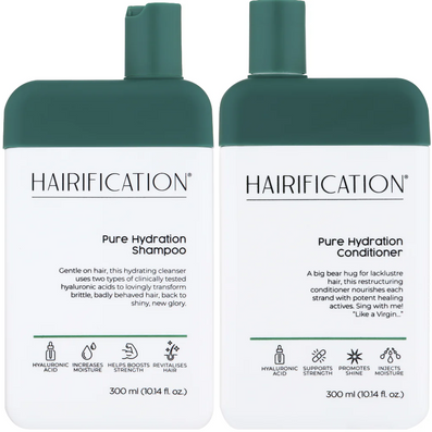 Hairification Pure Hydration Shampoo & Conditioner Twin 2 x 300ml