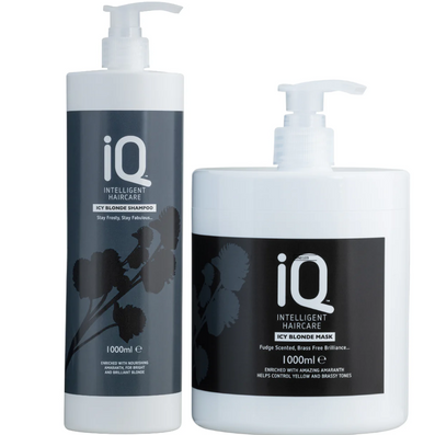 IQ Intelligent Haircare Icy Blonde Shampoo & Mask Twin 2 x 1000ml