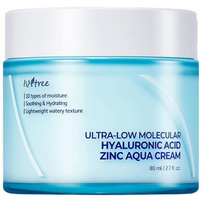 Isntree Ultra-Low Molecular Hyaluronic Acid Zinc Aqua Cream 80ml