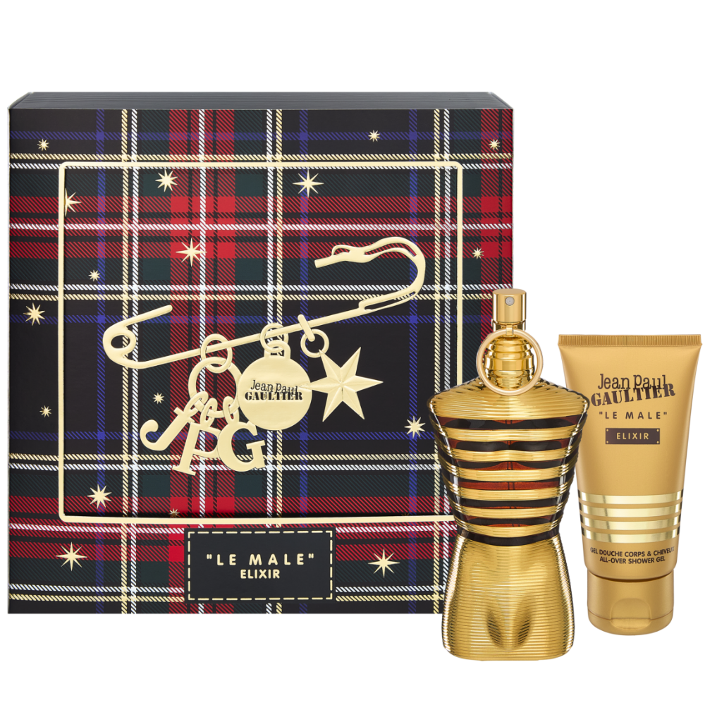Jean Paul Gaultier Le Male Elixir Parfum & Shower Gel Gift Set 125ml - With Code