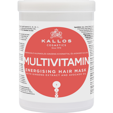 Kallos Cosmetics Multivitamin Energising Hair Mask 1000ml