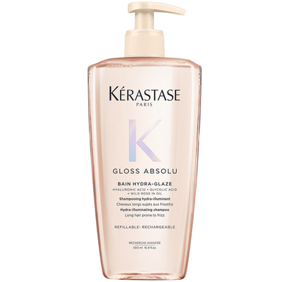 Kérastase Gloss Absolu Bain Hydra-Glaze Hydra-Illuminating Shampoo Refillable Bottle 500ml
