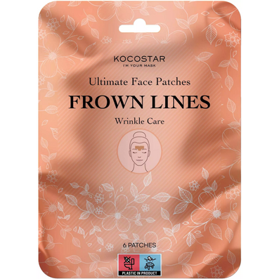 KOCOSTAR Ultimate Face Patches Frown Lines Wrinkle Care Patches x6