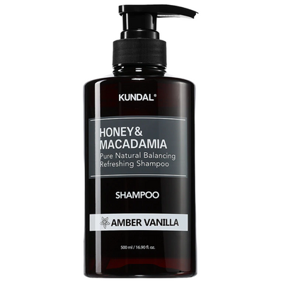 Kundal Honey & Macadamia Pure Natural Balancing Refreshing Shampoo Amber Vanilla 500ml