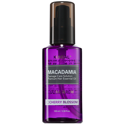 Kundal Macadamia Damage Care Solution Premium Essential Oil Ultra Hair Serum Cherry Blossom 100ml