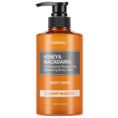 Kundal Honey & Macadamia Pure Natural Moisturising Refreshing Body Wash Cherry Blossom 500ml