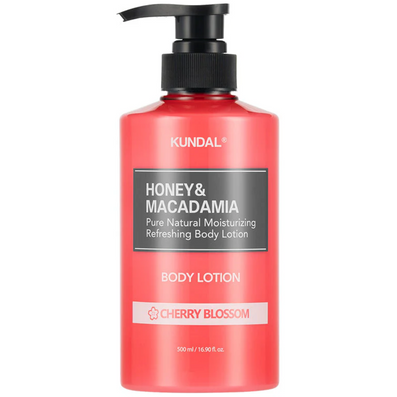 Kundal Honey & Macadamia Pure Natural Moisturising Refreshing Body Lotion Cherry Blossom 500ml