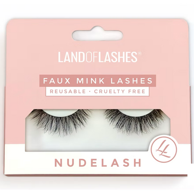 Land Of Lashes NudeLash Faux Mink Strip Lashes #7 Black