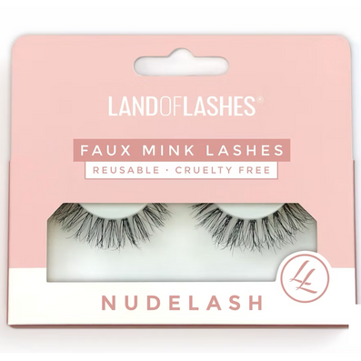 Land Of Lashes NudeLash Faux Mink Strip Lashes #8 Black