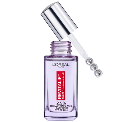 L'Oreal Paris Revitalift Filler 2.5% Hyaluronic Acid + Caffeine Eye Serum 20ml