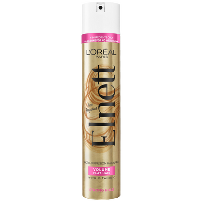 L'Oreal Paris Elnett Strong Hold Volume Hairspray for Flat Hair 400ml