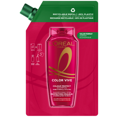 L'Oreal Paris Elvive Colour Protect Colour Shielding Shampoo Refill 500ml