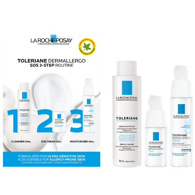 La Roche-Posay Toleriane Dermallergo Sensitive 3-Step Routine