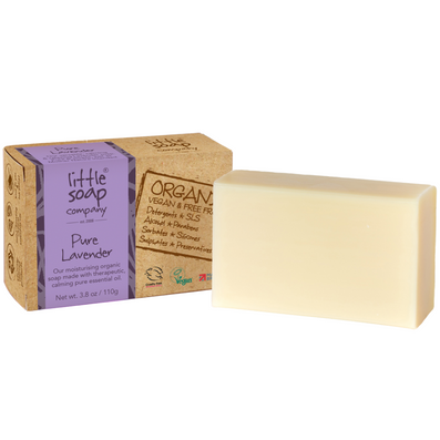 Little Soap Company Organic Pure Lavender Soap Bar 110g
