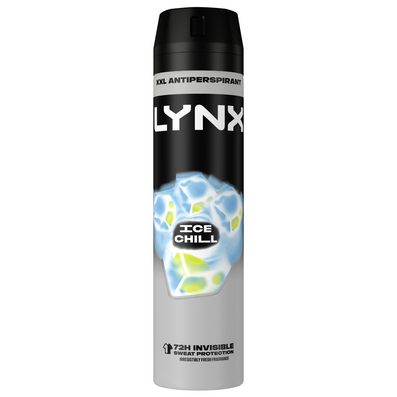 Lynx XXL Ice Chill 72h Iced Mint & Lemon Anti-Perspirant Deodorant Spray 250ml