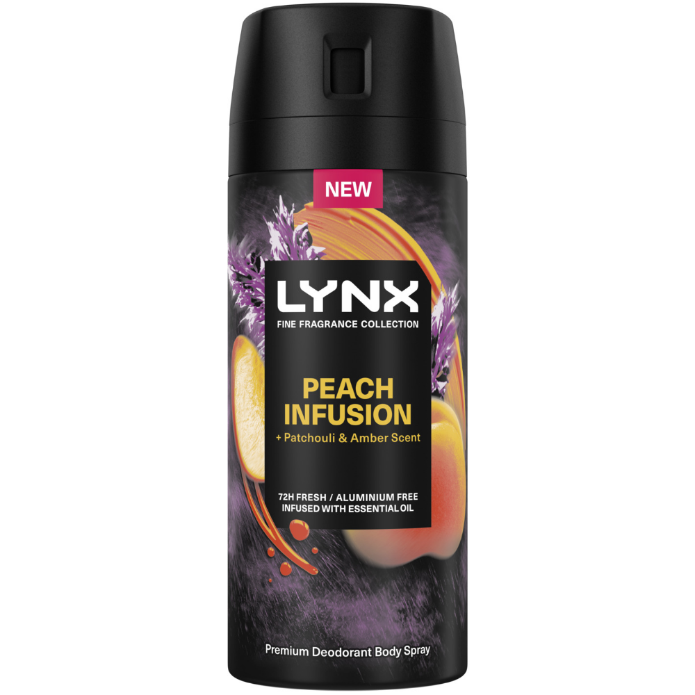 Lynx Fine Fragrance 72h Peach Infusion Patchouli Amber Premium