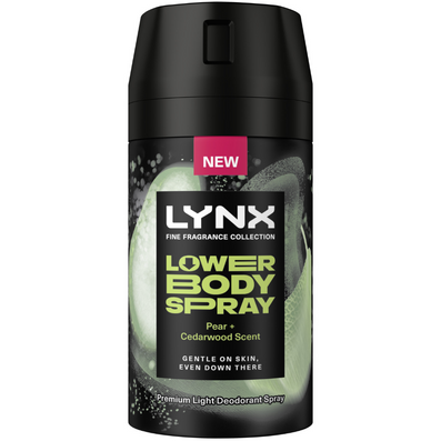Lynx Fine Fragrance 72h Pear & Cedarwood Lower Deodorant Body Spray 100ml