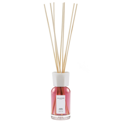 Millefiori Milano Reed Diffuser Ambra & Rosa 100ml