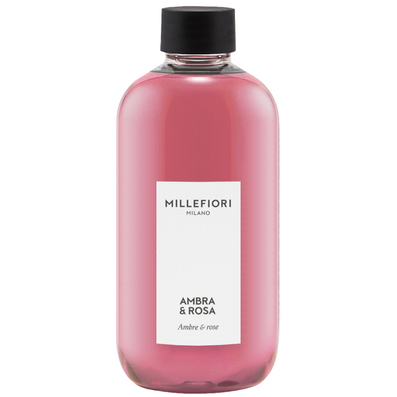 Millefiori Milano Reed Diffuser Refill Ambra & Rosa 250ml