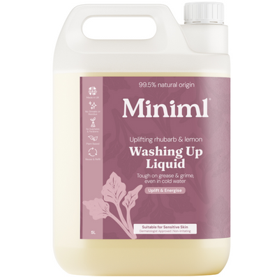 Miniml Washing Up Liquid Wild Rhubarb & Lemon 5000ml