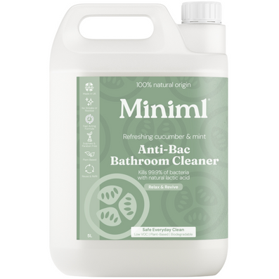 Miniml Anti-Bacterial Bathroom Cleaner Cucumber & Mint 5000ml