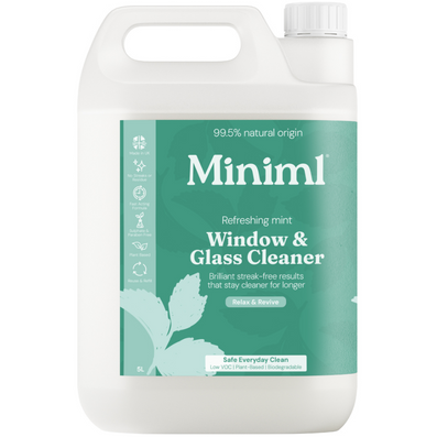 Miniml Natural Refillable Window & Glass Cleaner Mint 5000ml