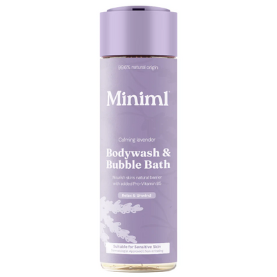 Miniml Body Wash & Bubble Bath Calming Lavender 400ml