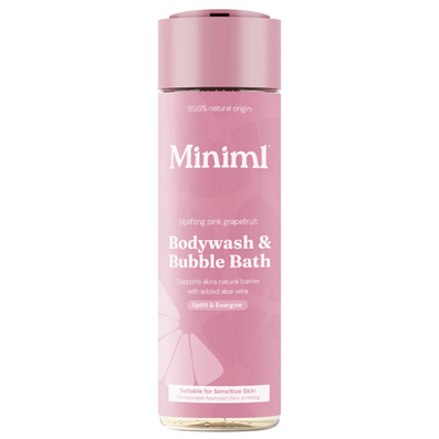 Miniml Body Wash & Bubble Bath Uplifting Pink Grapefruit 400ml