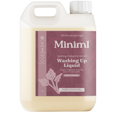 Miniml Washing Up Liquid Uplifting Rhubarb & Lemon 2000ml