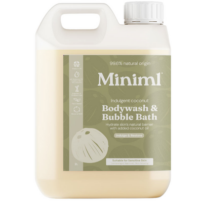 Miniml Body Wash & Bubble Bath Indulgent Coconut 2000ml