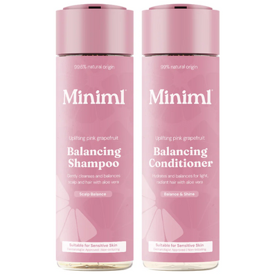 Miniml Balancing Shampoo & Conditioner Uplifting Pink Grapefruit Twin 2 x 400ml