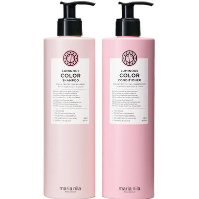 Maria Nila Luminous Colour Protecting Shampoo & Conditioner Duo Set 2 x 500ml