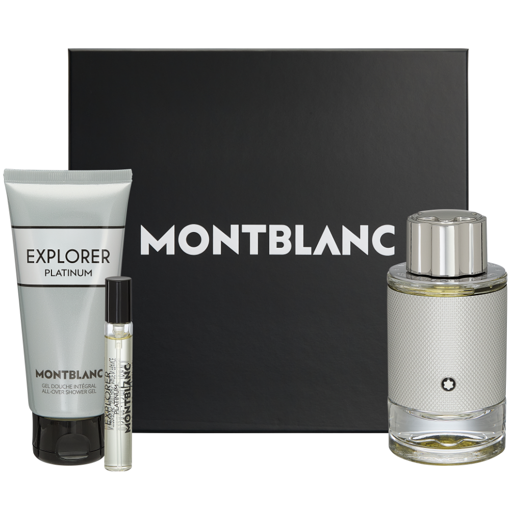 Montblanc Explorer Platinum Eau De Parfum Gift Set 100ml – Justmylook