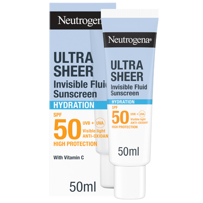 Neutrogena Ultra Sheer Invisible Hydration Fluid Sunscreen SPF50 50ml