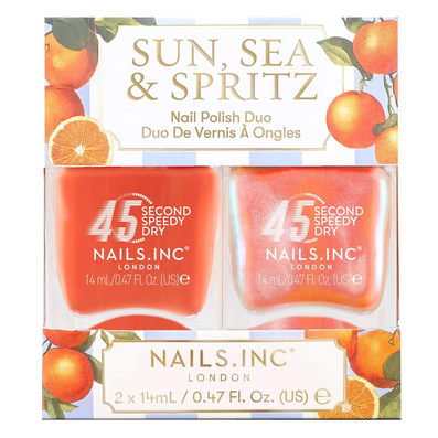 Nails Inc. Sun, Sea & Spritz Nail Polish Duo 2 x 14ml