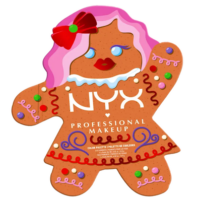 NYX Professional Makeup Holiday Gingerbaddie 10 Colour Eyeshadow Palette
