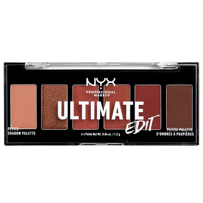 NYX Professional Makeup Ultimate Edit Petite 6 Colour Eyeshadow Palette Warm Neutrals