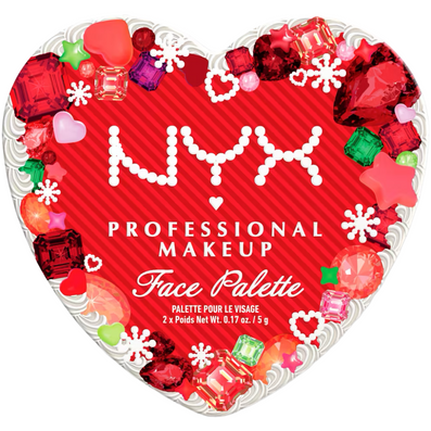 NYX Professional Makeup Holiday Blush & Highlighter Duo Face Palette Pink Gem & Quartz