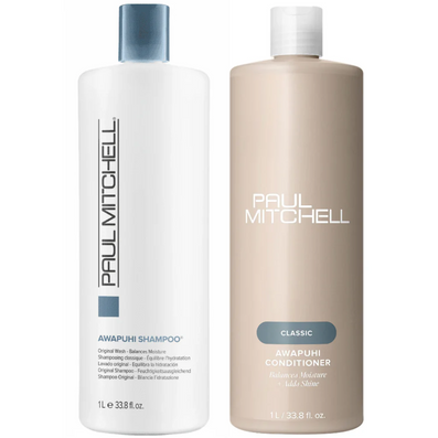 Paul Mitchell Original Wash Moisture Balance Awapuhi Shampoo & Classic Awaphui Conditioner Twin 2 x 1000ml