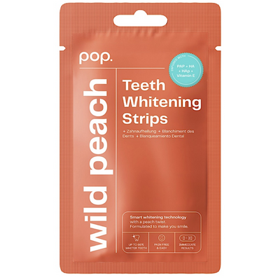 POP Oral Beauty Wild Peach Teeth Whitening Strips x7