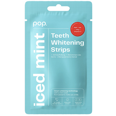 POP Oral Beauty Iced Mint Teeth Whitening Strips x7