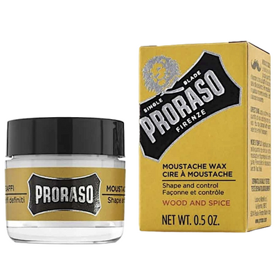 Proraso Moustache Wax Wood & Spice 15ml
