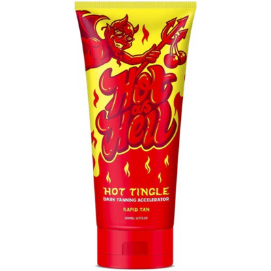 Rapid Tan Hot As Hell Hot Tingle Dark Tanning Accelerator Lotion 200ml