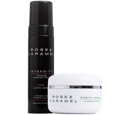 Rose & Caramel Intensity Mousse & Self Tan Remover Bundle 2 x 200ml