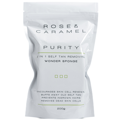 Rose & Caramel Purity 2-in-1 Tan Removing Wonder Sponge 200g