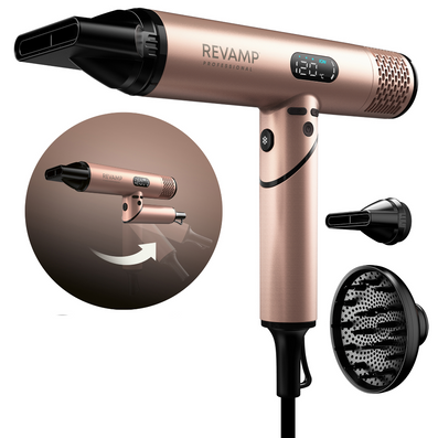 Revamp Dynamic Radiance X Shine Digital Intelligent Ionic Hair Dryer Gold